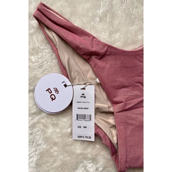 NWT PQ SWIM NAMASTE High Cut Full Bikini Bottom - Picture 11 of 14